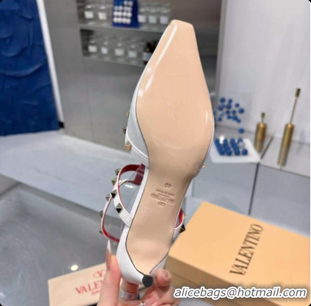 1:1 aaaaa Valentino Rockstud Court Shoes In Kid Leather 40MM V081469 White 2026