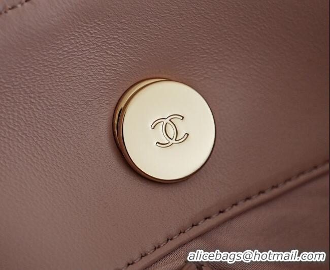Grade Promotional Chanel Braided Straw Small Shopping Bag AS5951 Pink 2026
