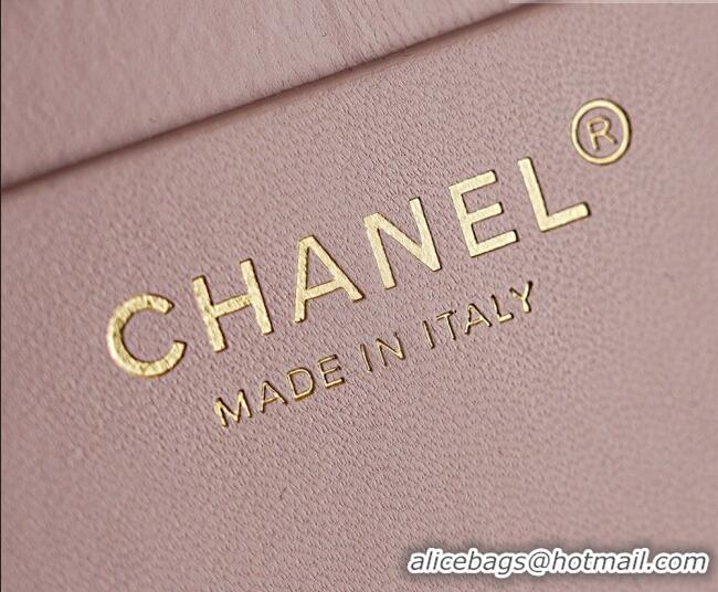Grade Promotional Chanel Braided Straw Small Shopping Bag AS5951 Pink 2026