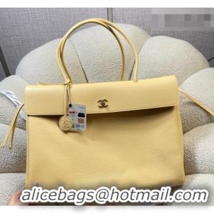 Luxury Discount Chanel Grained Calfskin Large Shopping Bag AS6289 Yellow 2026