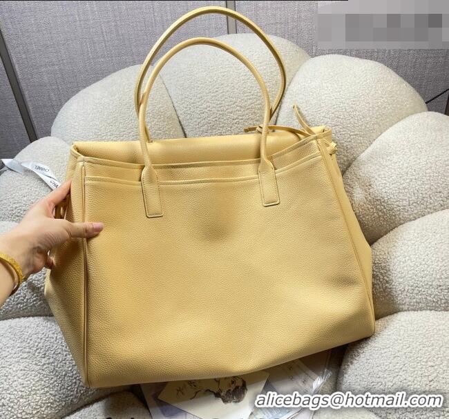 Luxury Discount Chanel Grained Calfskin Large Shopping Bag AS6289 Yellow 2026