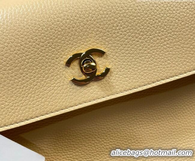 Luxury Discount Chanel Grained Calfskin Large Shopping Bag AS6289 Yellow 2026
