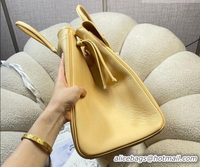 Luxury Discount Chanel Grained Calfskin Large Shopping Bag AS6289 Yellow 2026