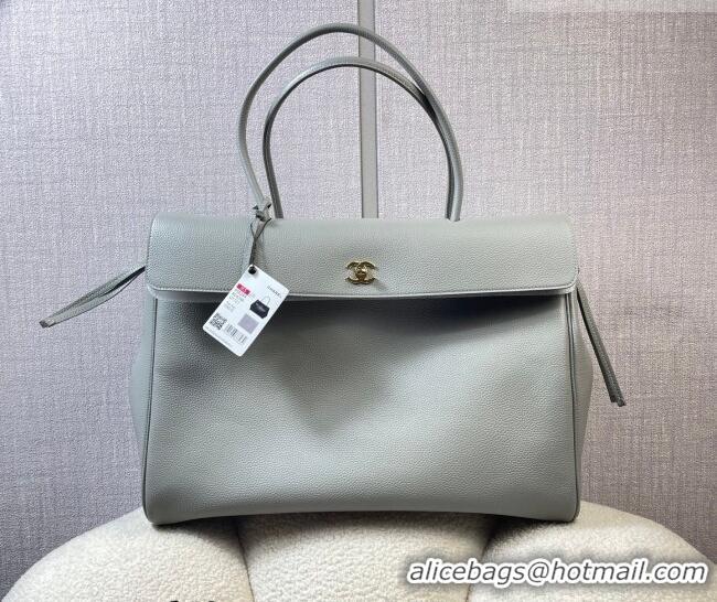 Original Cheap Chanel Grained Calfskin Large Shopping Bag AS6289 Grey 2026