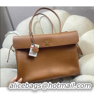 Grade Quality Chanel Grained Calfskin Large Shopping Bag AS6289 Brown 2026
