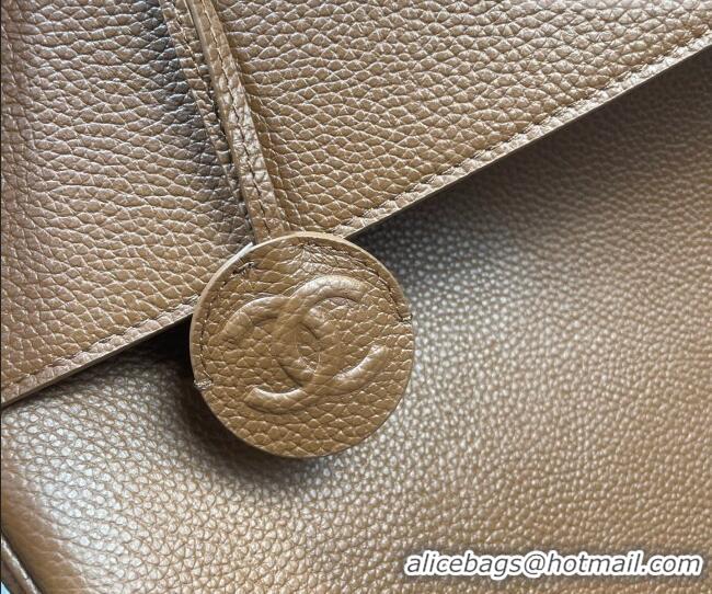Grade Quality Chanel Grained Calfskin Large Shopping Bag AS6289 Brown 2026