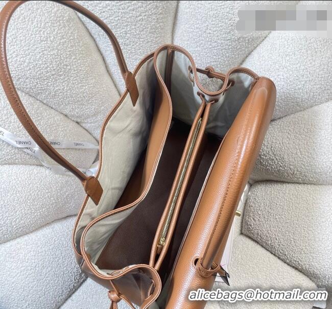 Grade Quality Chanel Grained Calfskin Large Shopping Bag AS6289 Brown 2026