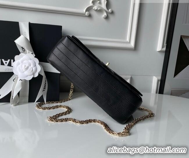 Best Price Chanel Lambskin Leather 2.55 Flap Handbag A37586 Black 2026