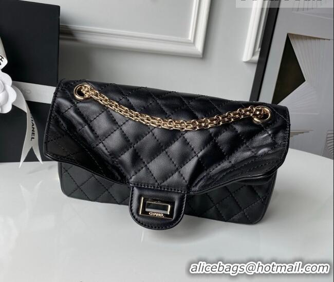 Best Price Chanel Lambskin Leather 2.55 Flap Handbag A37586 Black 2026