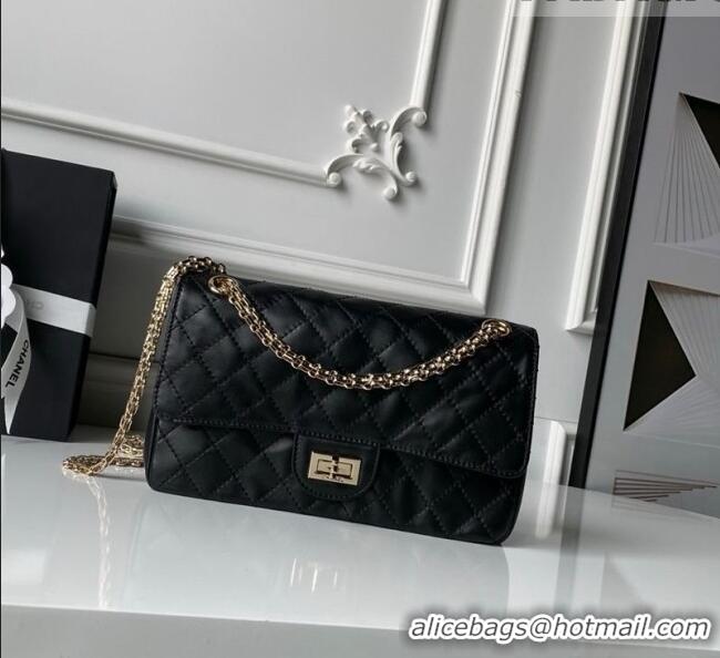 Best Price Chanel Lambskin Leather 2.55 Flap Handbag A37586 Black 2026