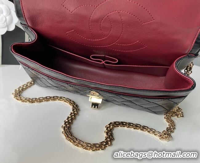 Best Price Chanel Lambskin Leather 2.55 Flap Handbag A37586 Black 2026