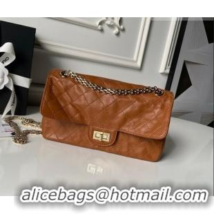 New Design Chanel Lambskin Leather 2.55 Flap Handbag A37586 Brown 2026