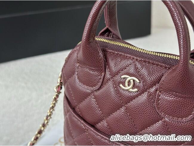 Fashion Discount Chanel Grained Calfskin Clutch with Chain AP4742 Burgundy 2026