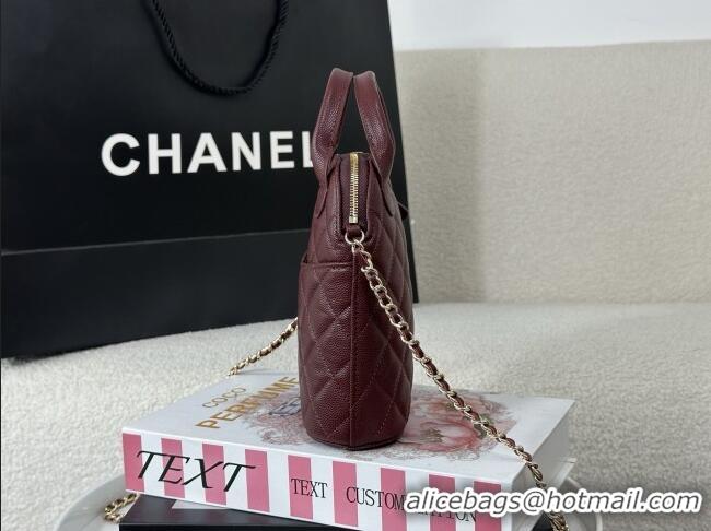 Fashion Discount Chanel Grained Calfskin Clutch with Chain AP4742 Burgundy 2026