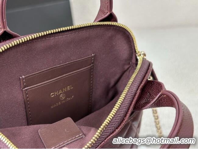 Fashion Discount Chanel Grained Calfskin Clutch with Chain AP4742 Burgundy 2026