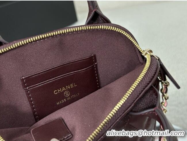 New Fashion Chanel Lambskin Leather Clutch with Chain AP4742 Burgundy 2026