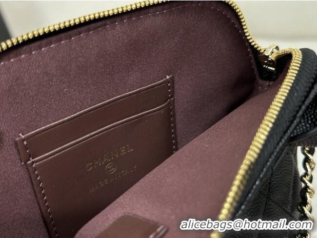 Shop Discount Chanel Grained Calfskin Clutch with Chain AP4742 Black 2026