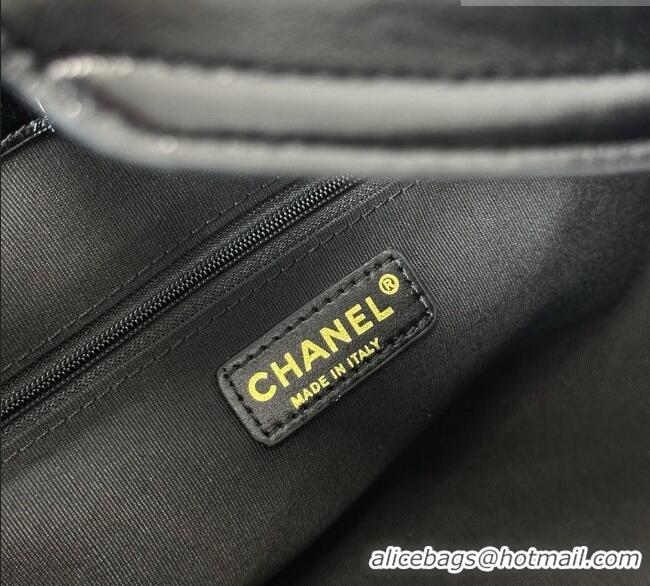 Best Grade Chanel Suede/Lambskin Small Shopping Bag AS5634 Black/Brown 2026