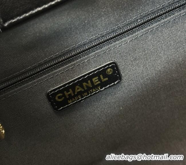 New Release Creation Chanel Suede/Lambskin Small Shopping Bag AS5634 Black/Grey 2026