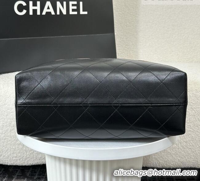 Luxury Cheap Chanel Suede/Lambskin Small Shopping Bag AS5634 Black/Burgundy 2026