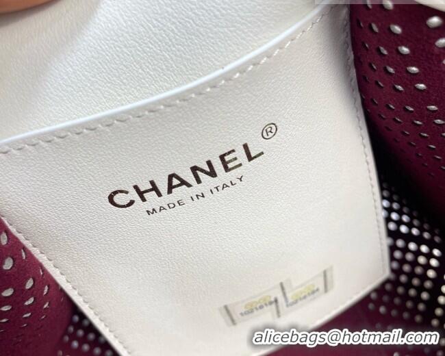 Classic Specials Chanel 25 Small Handbag in Hollowed-out Calfskin AS5293 White 2026