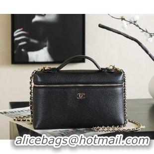 Original Cheap Chanel Large Vanity With Chain And Grained Calfskin AP5347 Black 2026