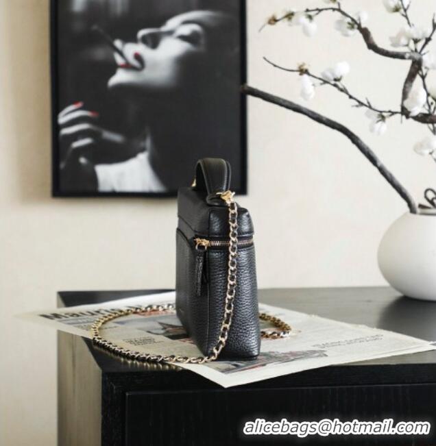 Original Cheap Chanel Large Vanity With Chain And Grained Calfskin AP5347 Black 2026