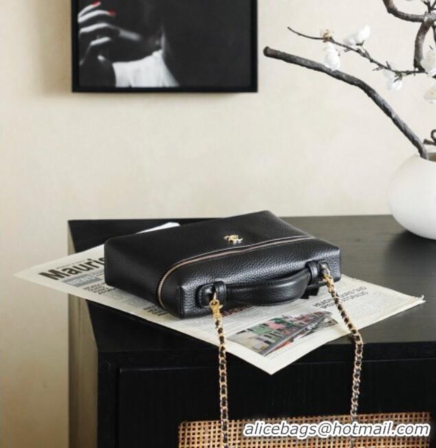 Original Cheap Chanel Large Vanity With Chain And Grained Calfskin AP5347 Black 2026