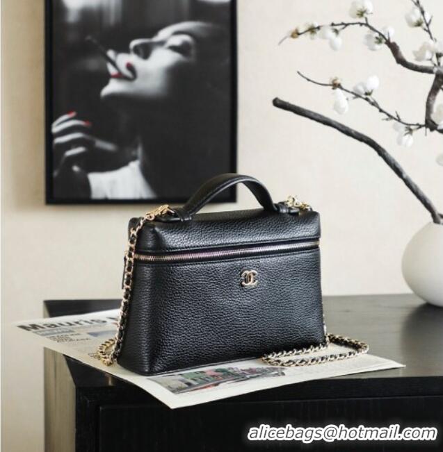 Original Cheap Chanel Large Vanity With Chain And Grained Calfskin AP5347 Black 2026