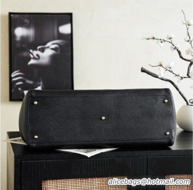 Top Design Chanel Large Tote Bag in Grained Calfskin AS6245 Black 2026