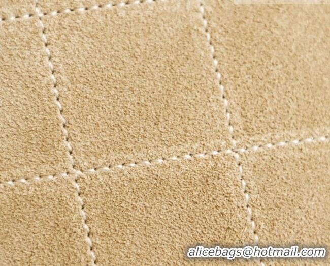 Buy Fashionable Chanel Suede Hobo Bag 6268 Light Brown 2026