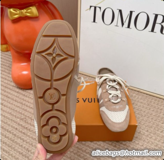 Good Quality Louis Vuitton LV Sneakerina Open Back in Mesh & Suede Grey 6072871 2026