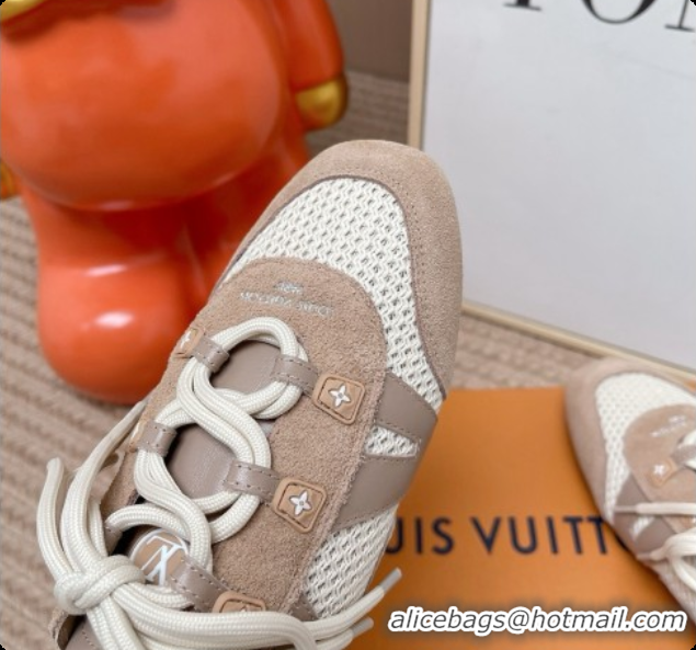 Good Quality Louis Vuitton LV Sneakerina Open Back in Mesh & Suede Grey 6072871 2026