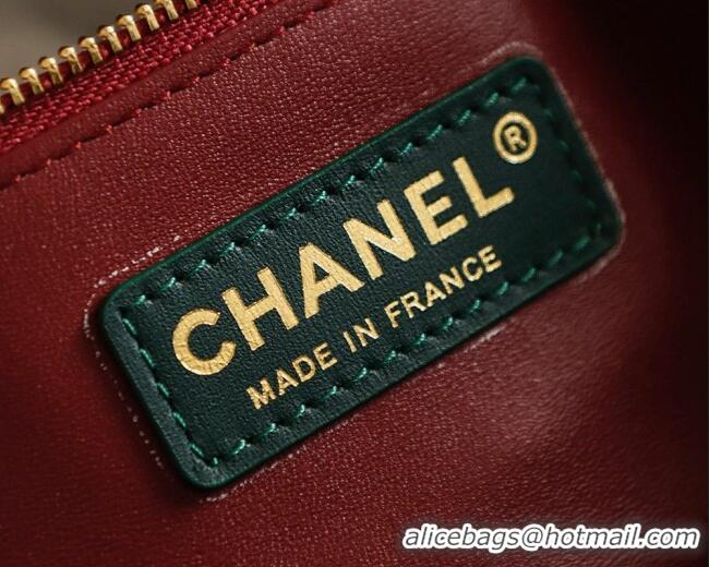 Best Price Chanel Small Shopping Bag in Crocodile Embossed Calfskin AS6243 Green 2026