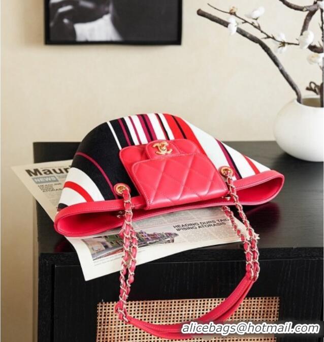 Top Grade Chanel CoCo Beach Small Tote Bag AS5951 Red 2026