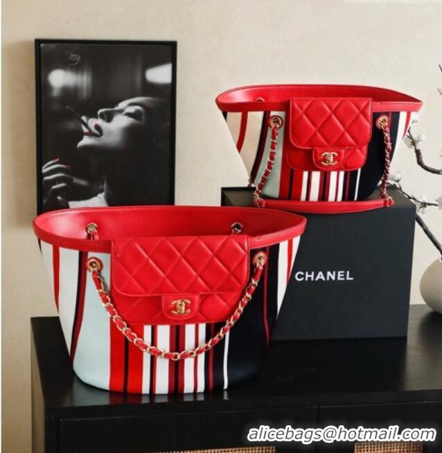 Top Grade Chanel CoCo Beach Small Tote Bag AS5951 Red 2026
