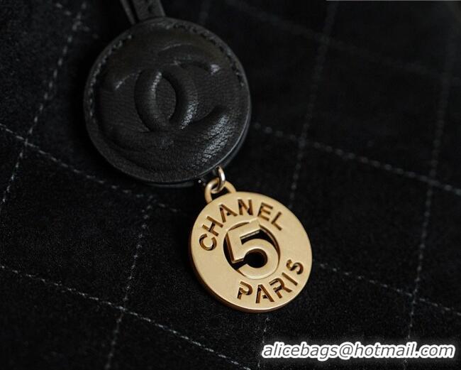 Most Popular Chanel Maxi Bowling Bag in Suede AS6212 Black Fall Winter 2026