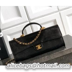 Reasonable Price Chanel Clutch with Chain in Lizard Embossed Calfskin AP5280 Black 2026