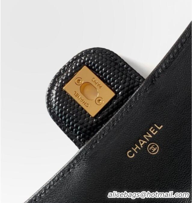 Reasonable Price Chanel Clutch with Chain in Lizard Embossed Calfskin AP5280 Black 2026