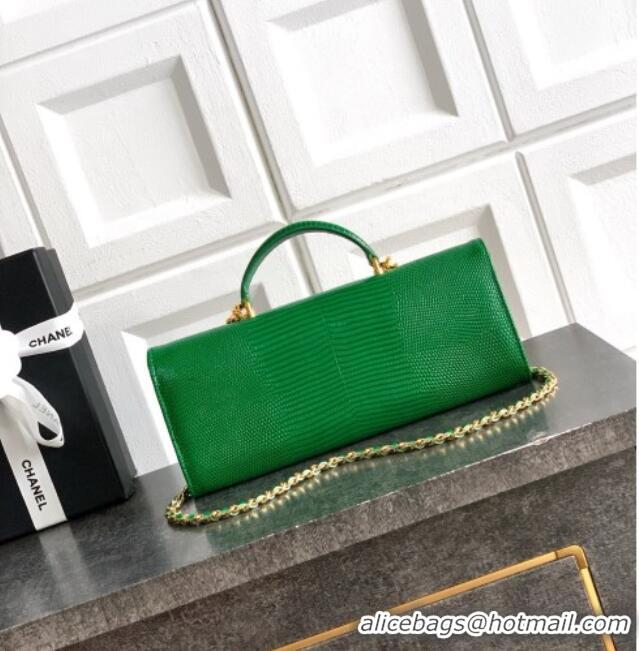Shop Discount Chanel Clutch with Chain in Lizard Embossed Calfskin AP5280 Green 2026