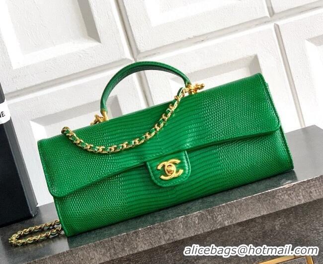 Shop Discount Chanel Clutch with Chain in Lizard Embossed Calfskin AP5280 Green 2026