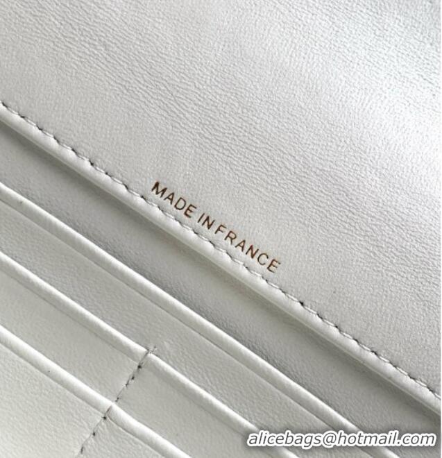 Grade Design Chanel Clutch with Chain in Lizard Embossed Calfskin AP5280 White 2026