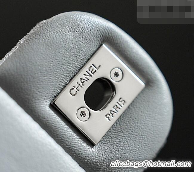 Top Grade Discount Chanel Beaded Flap Bag CH720 Silver 2026