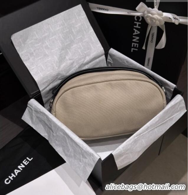 Luxury Cheap Chanel Coco Beach Canvas Rugby Bag AS5269 Beige 2026