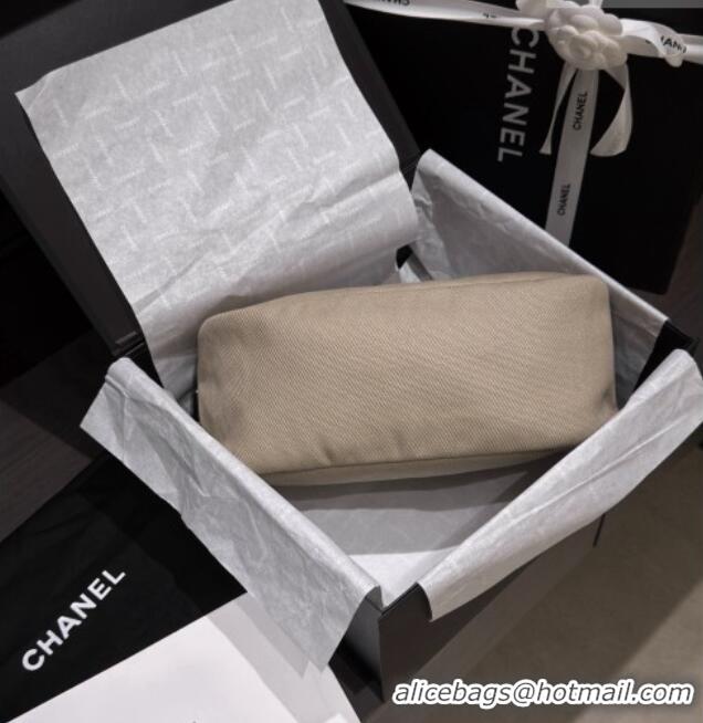 Luxury Cheap Chanel Coco Beach Canvas Rugby Bag AS5269 Beige 2026