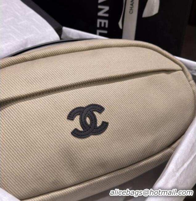 Luxury Cheap Chanel Coco Beach Canvas Rugby Bag AS5269 Beige 2026