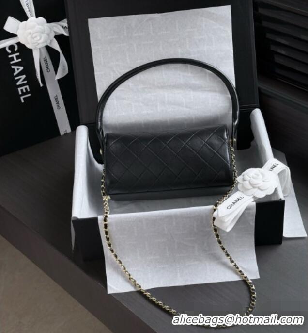 Top Grade Chanel Calfskin Clutch with Chain AP5294 Black 2026