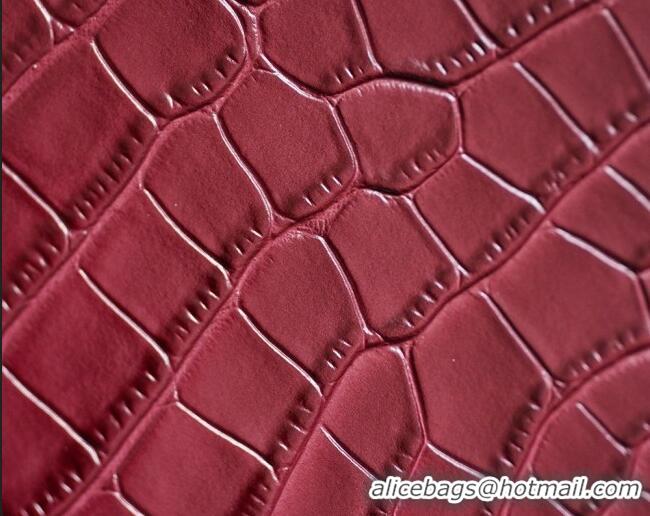 Buy Cheap Chanel Large Shopping Bag in Crocodile Embossed Calfskin AS6239 Burgundy 2026