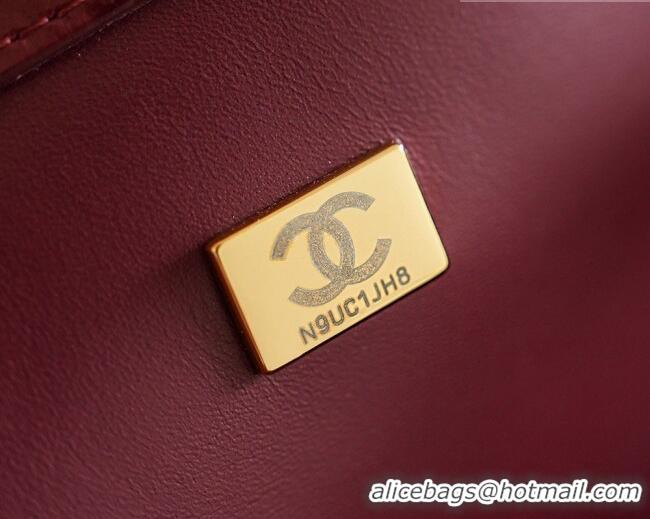Buy Cheap Chanel Large Shopping Bag in Crocodile Embossed Calfskin AS6239 Burgundy 2026