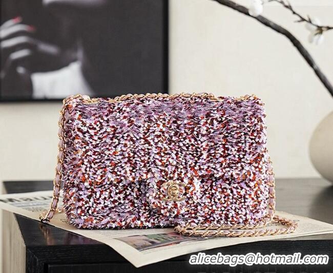 Buy New Cheap Chanel Mini Sequins Allover Flap Bag CH720 Mulitcolor 2026